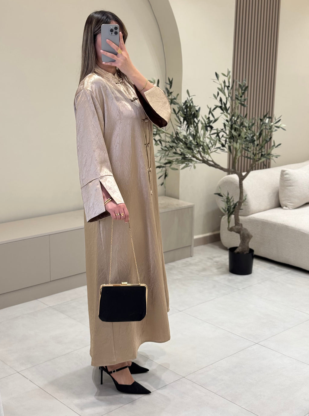 Robe Boutonnage Mandarin