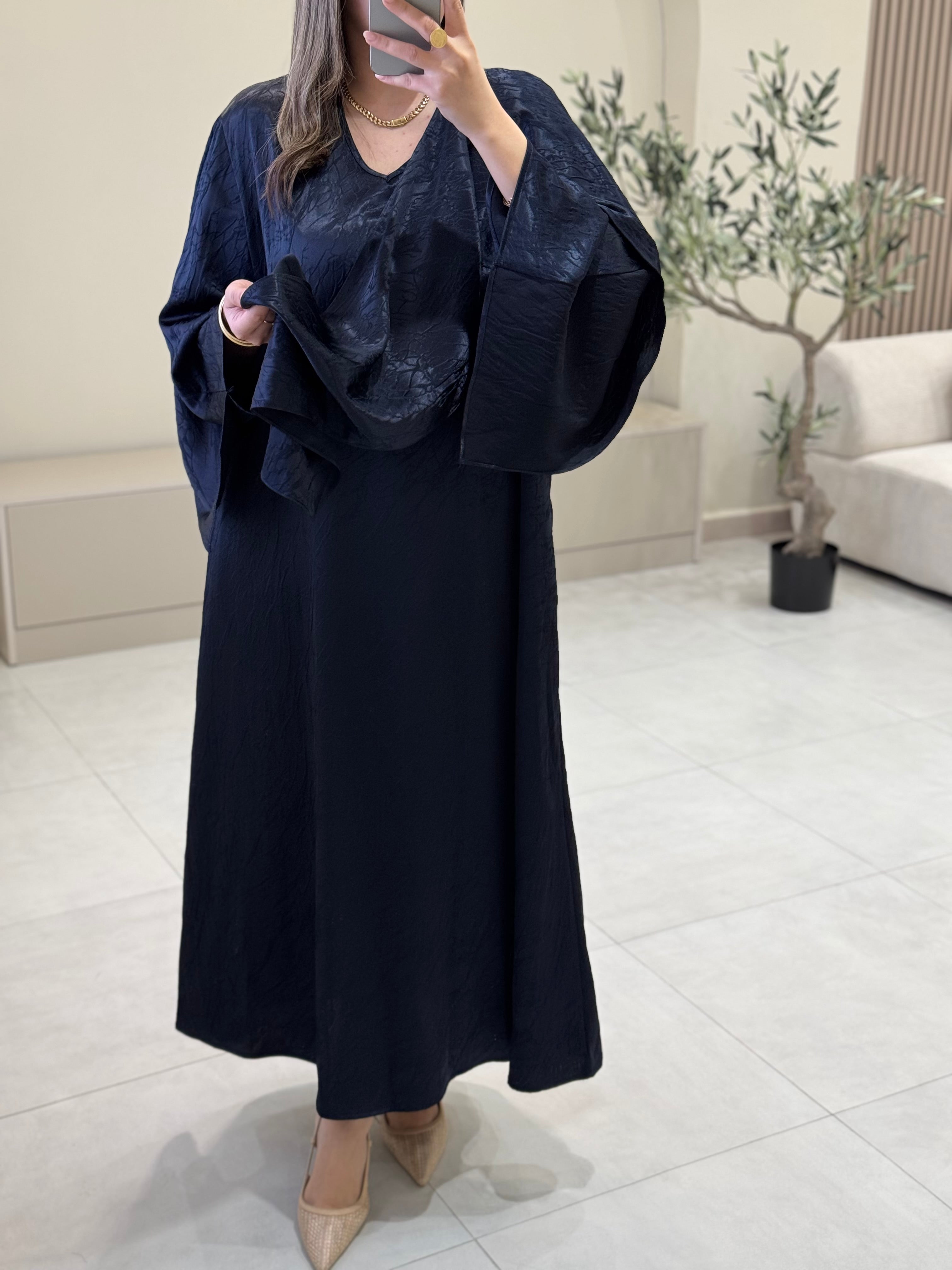 Abaya satinée