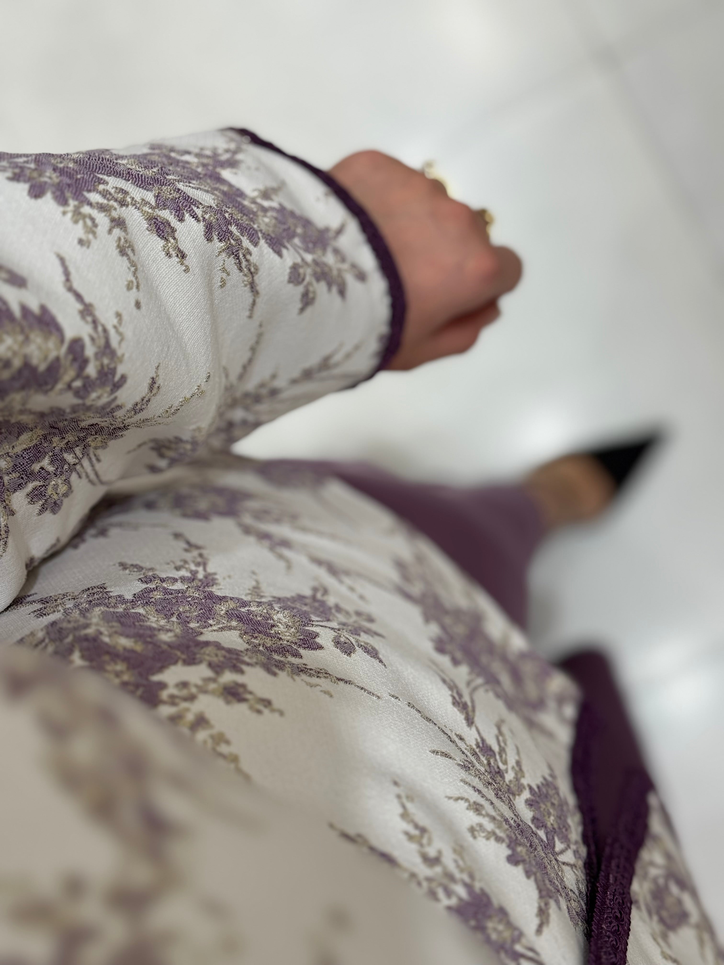 Ensemble Kimono Brocard Floral