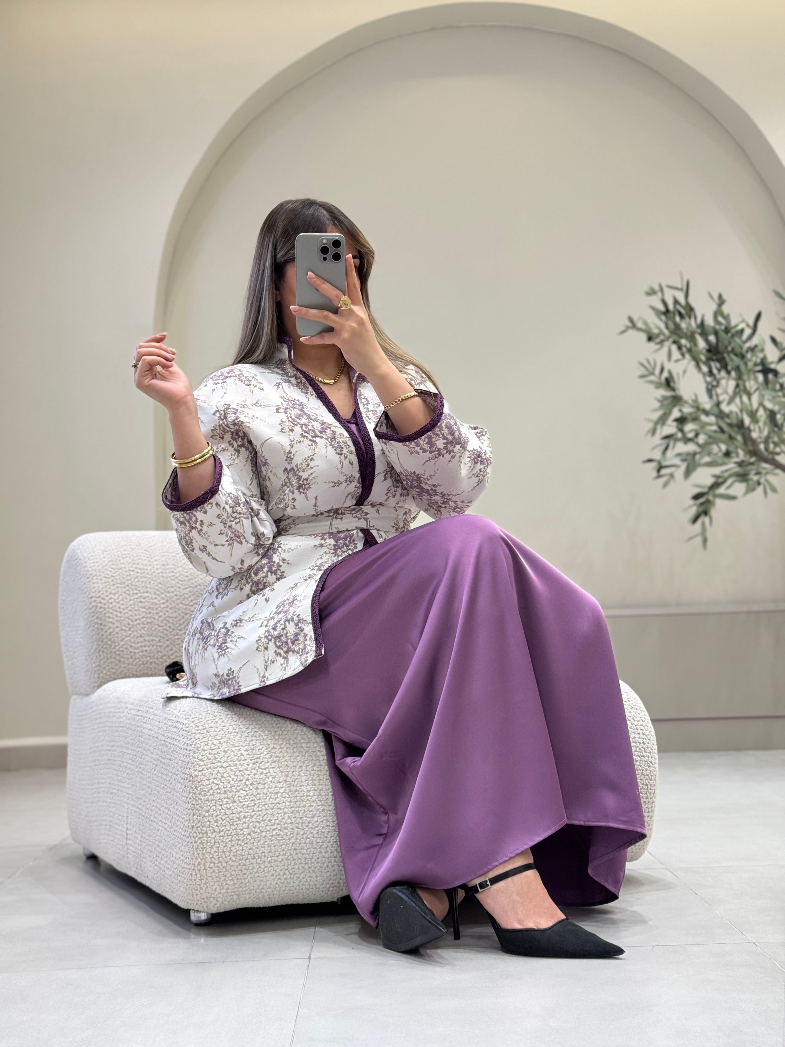 Ensemble Kimono Brocard Floral