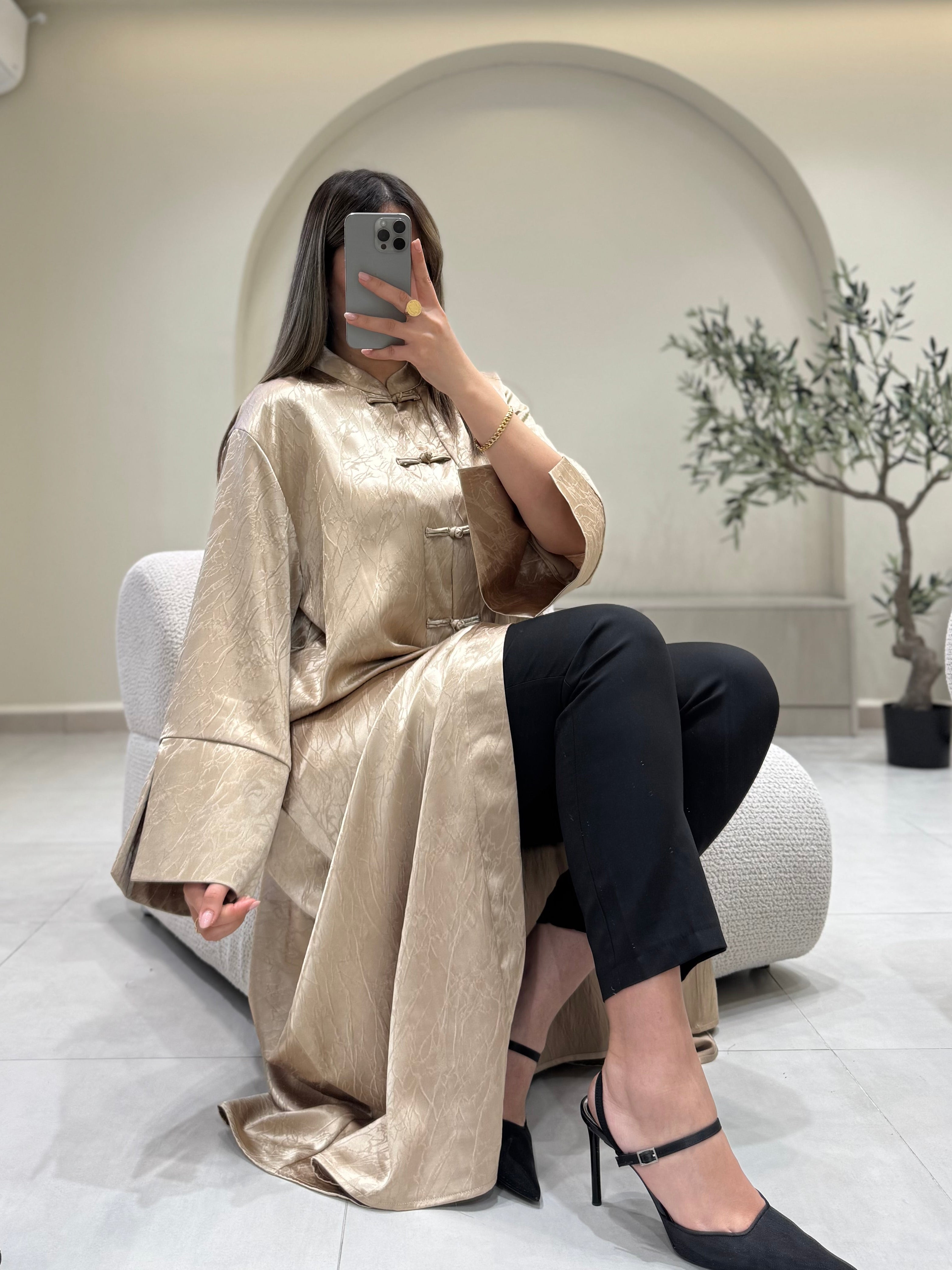 Robe Boutonnage Mandarin