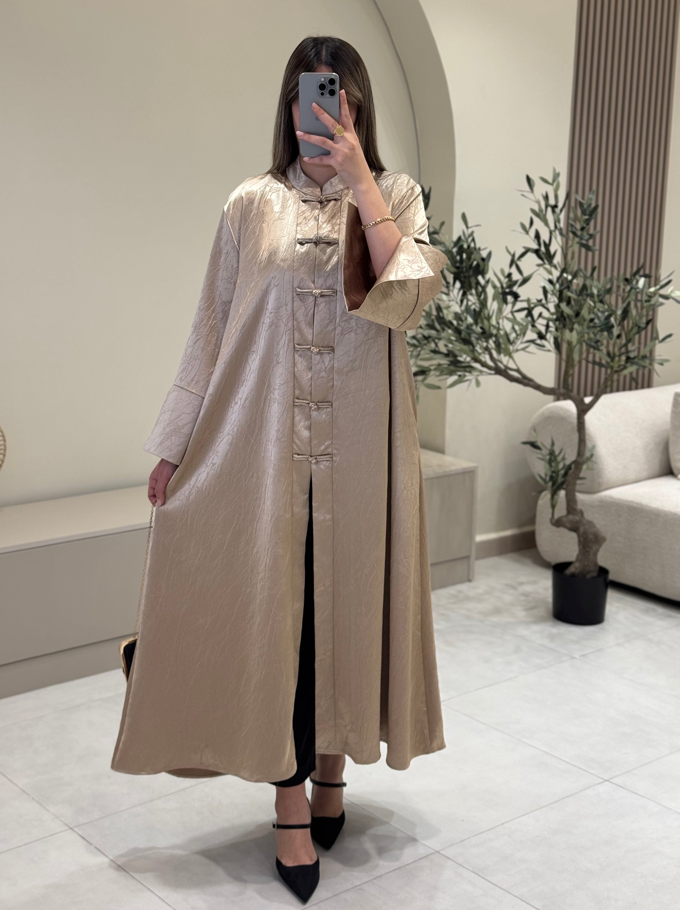 Robe Boutonnage Mandarin