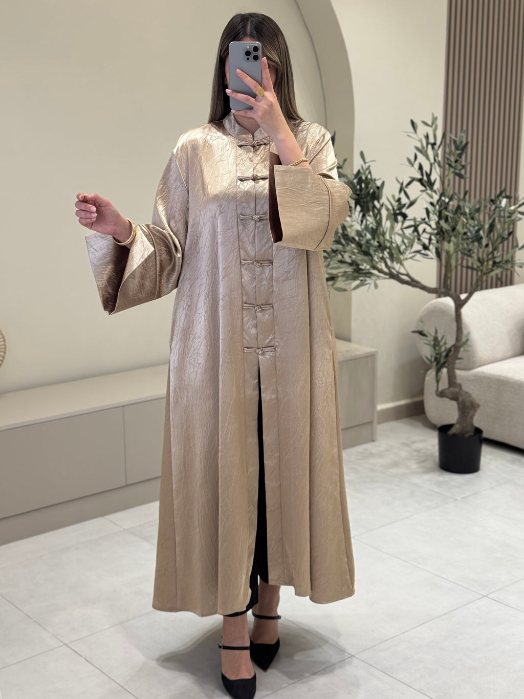 Robe Boutonnage Mandarin