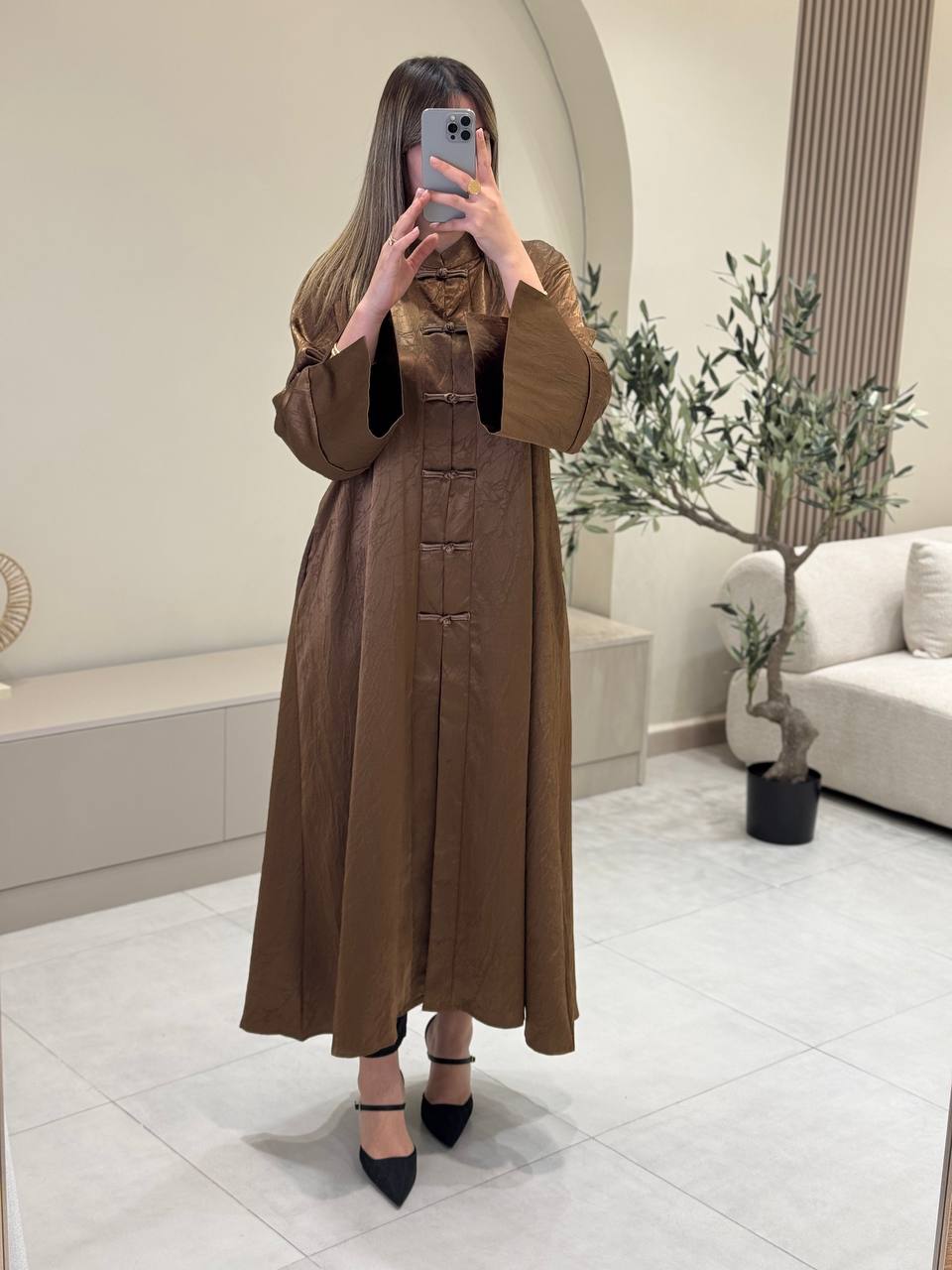 Robe Boutonnage Mandarin