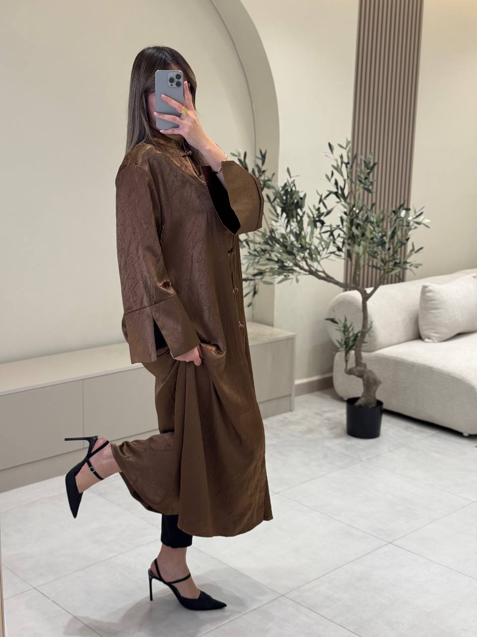 Robe Boutonnage Mandarin