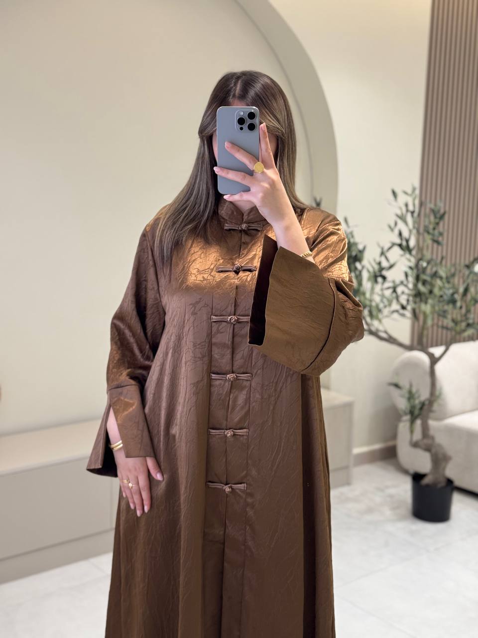 Robe Boutonnage Mandarin