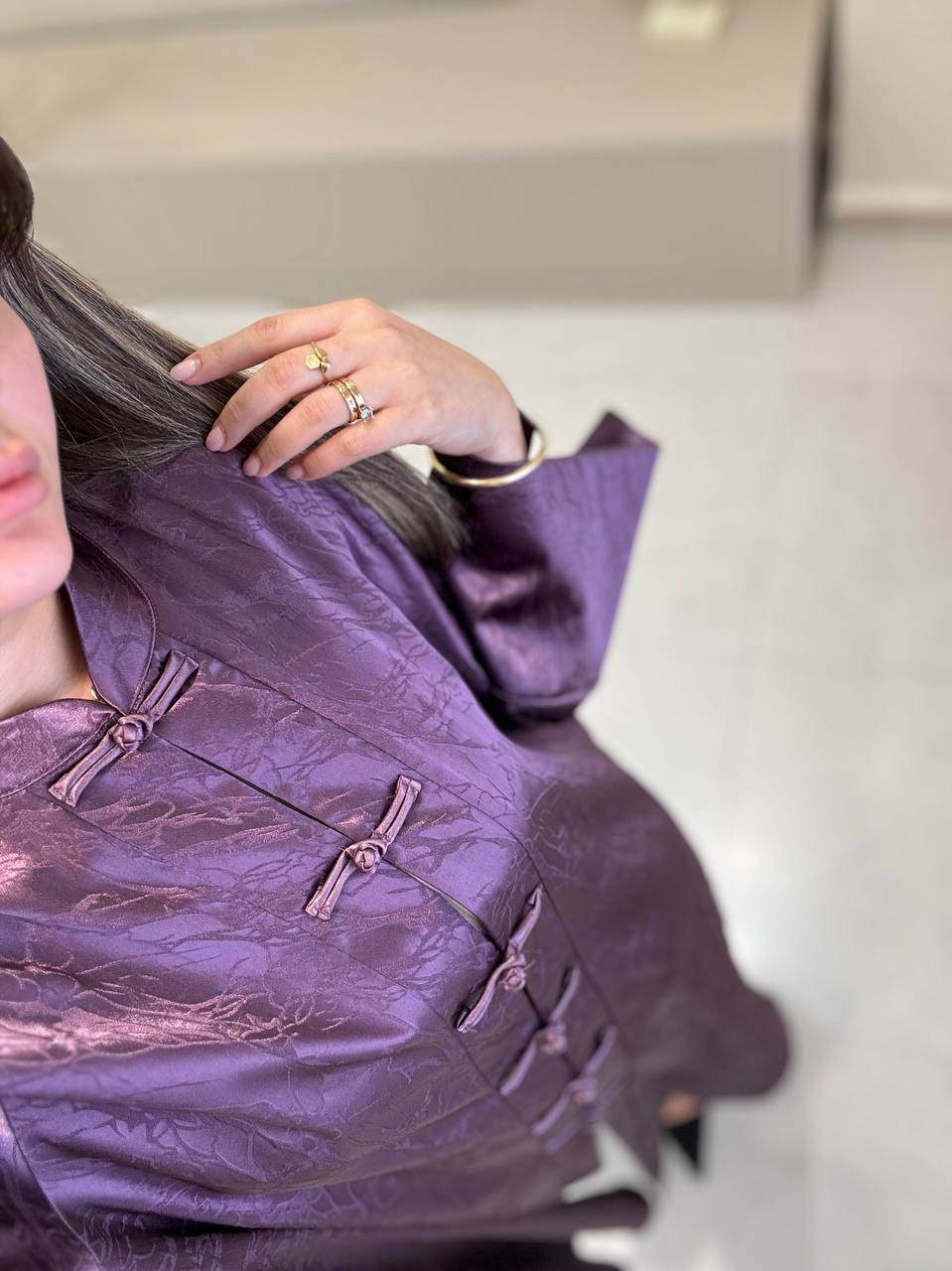 Robe Boutonnage Mandarin